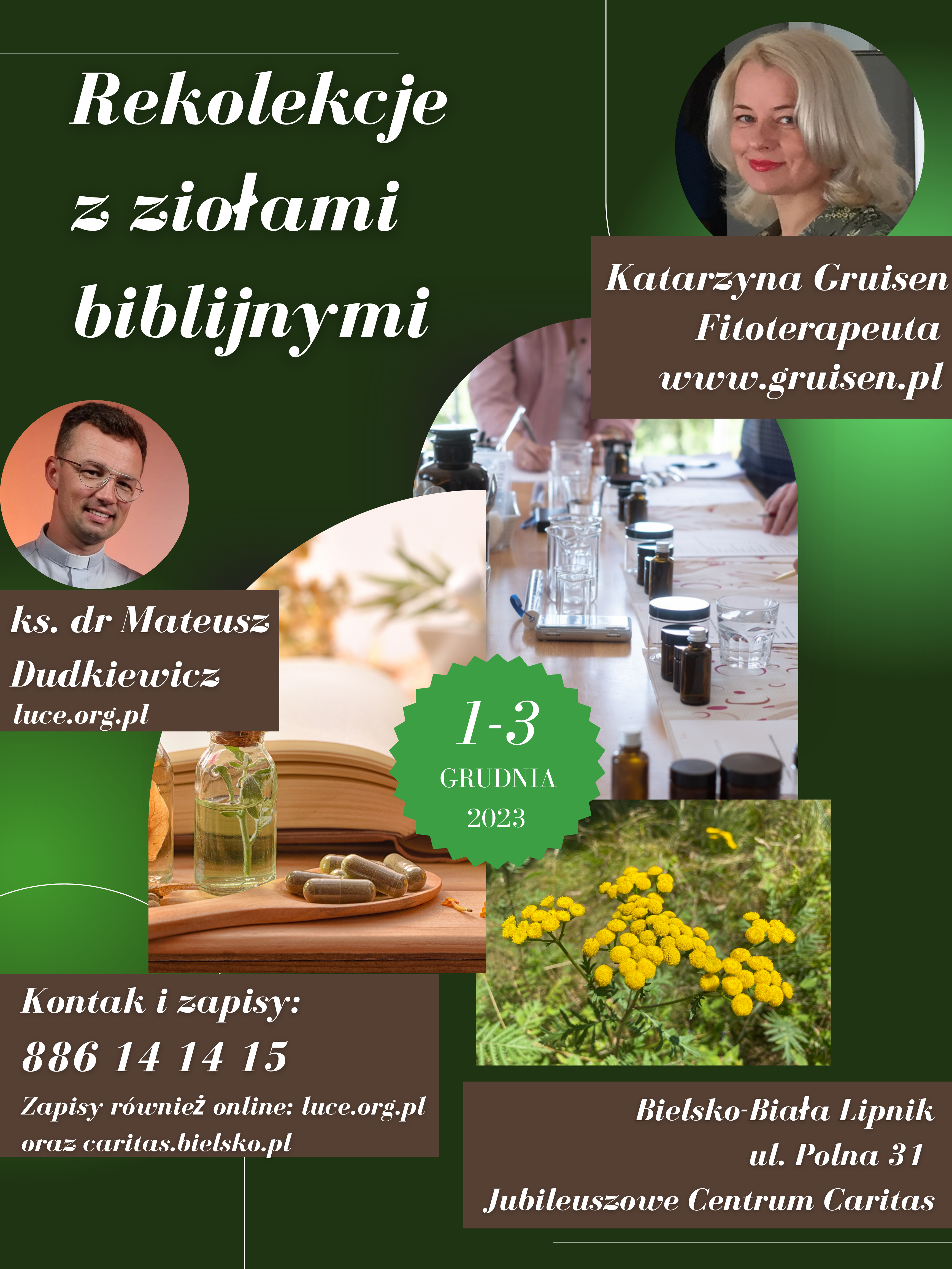REKOLEKCJE z ziołami biblijnymi REKOLEKCJE z ziołami biblijnymi