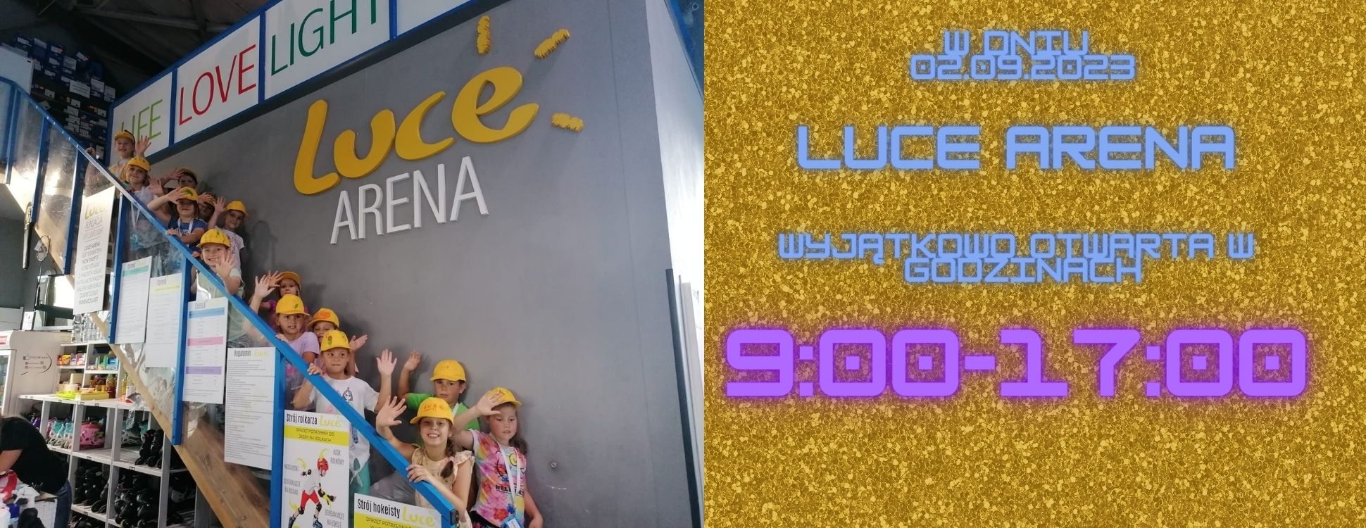 Godzinny Otwarcia LUCE Arena w w Dniu 02.09.2023 Godzinny Otwarcia LUCE Arena w w Dniu 02.09.2023