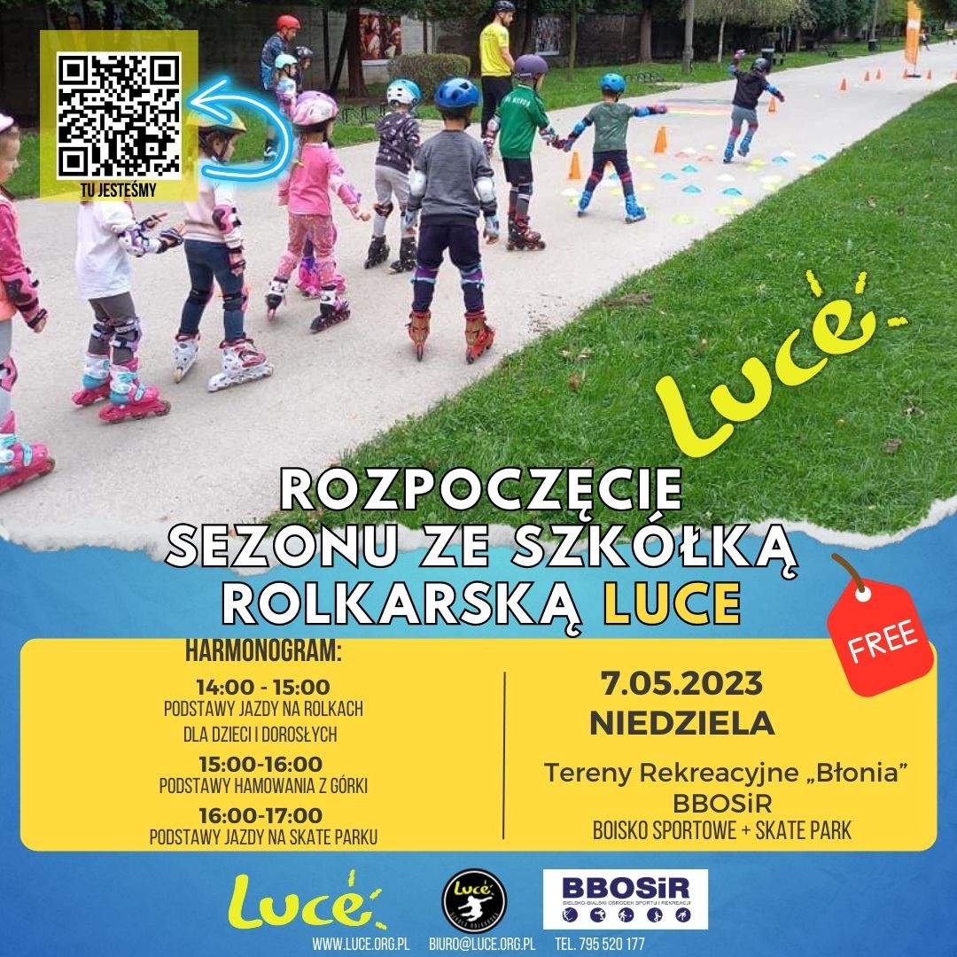 Rozpoczęcie Sezonu rolkowego z Szkółką Rolkarska LUCE Rozpoczęcie Sezonu rolkowego z Szkółką Rolkarska LUCE