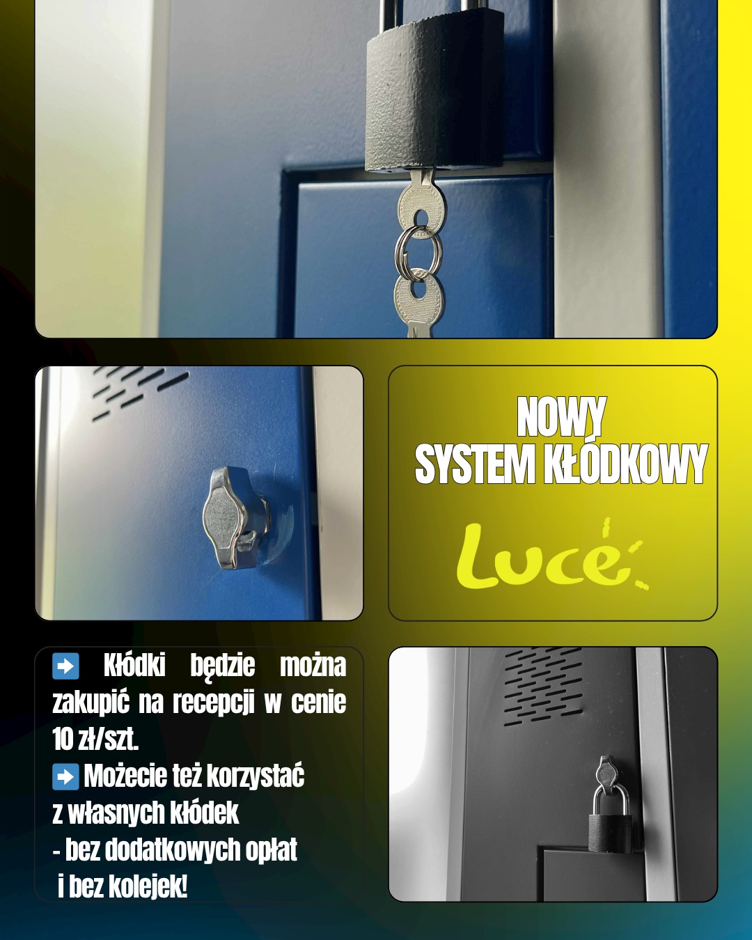 Nowy System Kłódek na LUCE Arena