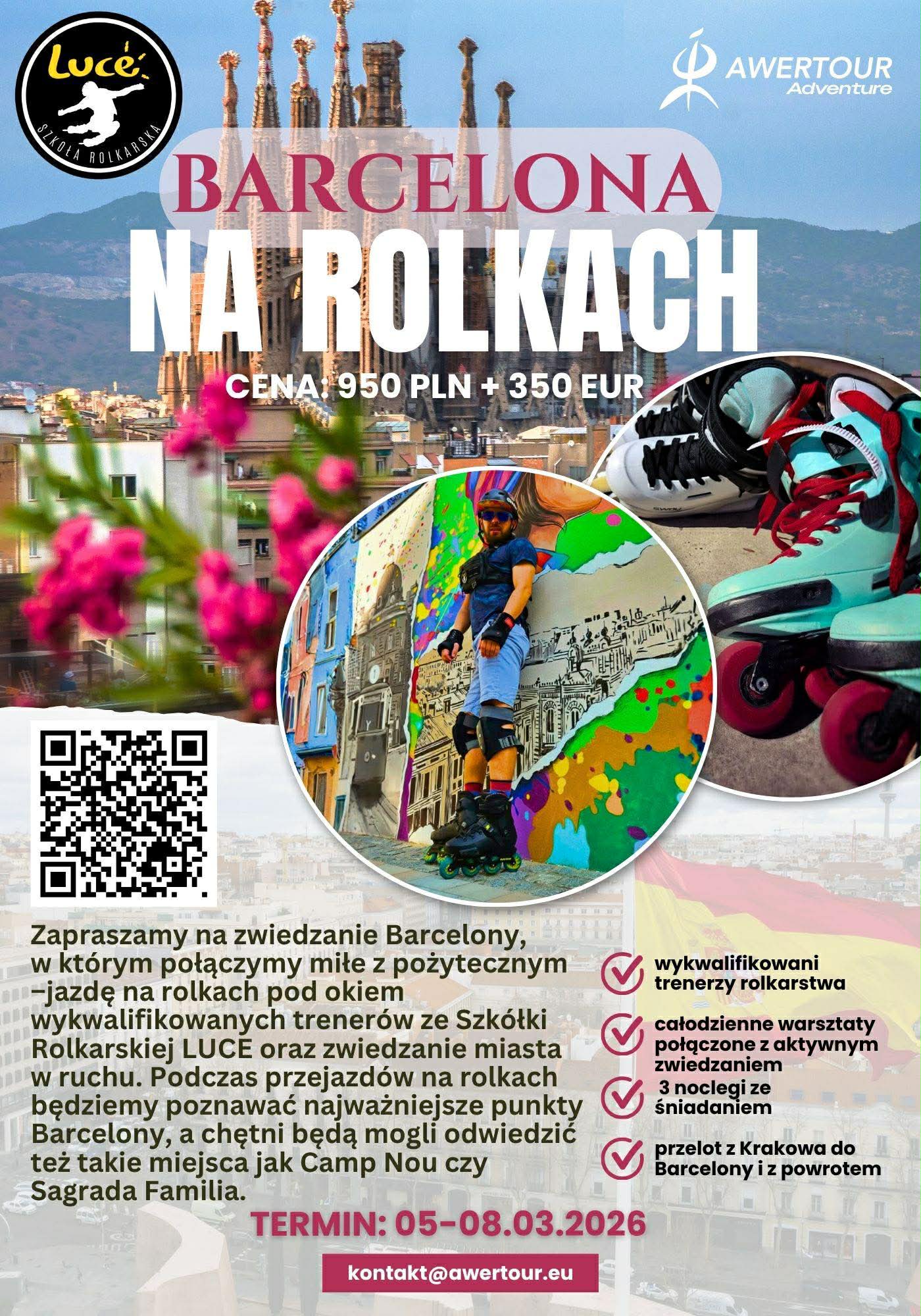 Wyjazd Rolkowy do Barcelony